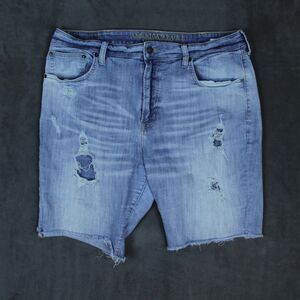 American Eagle Shorts Mens 38 Distressed Denim Extreme Flex Raw Hem Outfitters